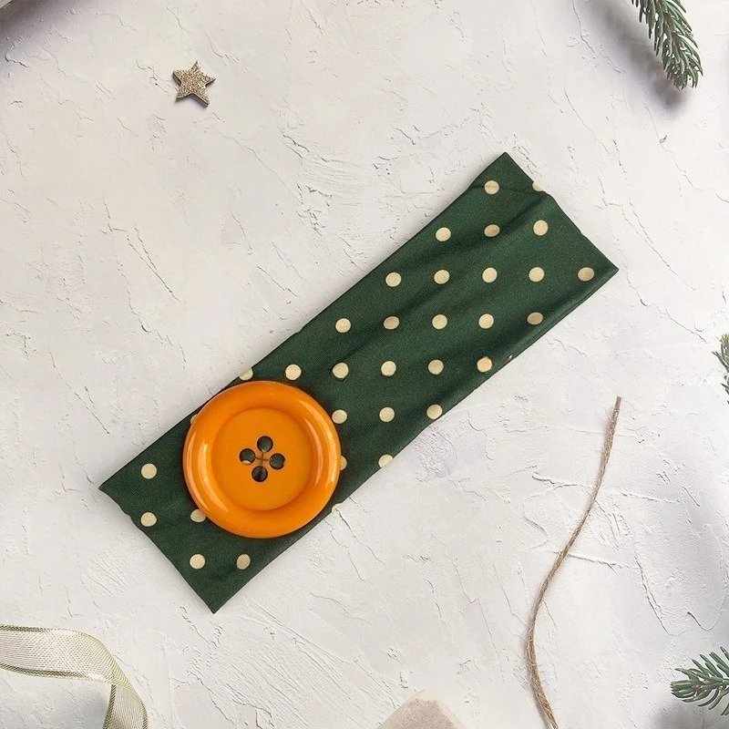 Y2K Subculture Large Button Polka Dot Headband Photography Dressing Yoga Going Out on the Street INS Decoration Accessories Y2K Subculture Large Button Polka Dot Headband Photography Dressing Yoga Going Out on the Street INS Decoration Accessories