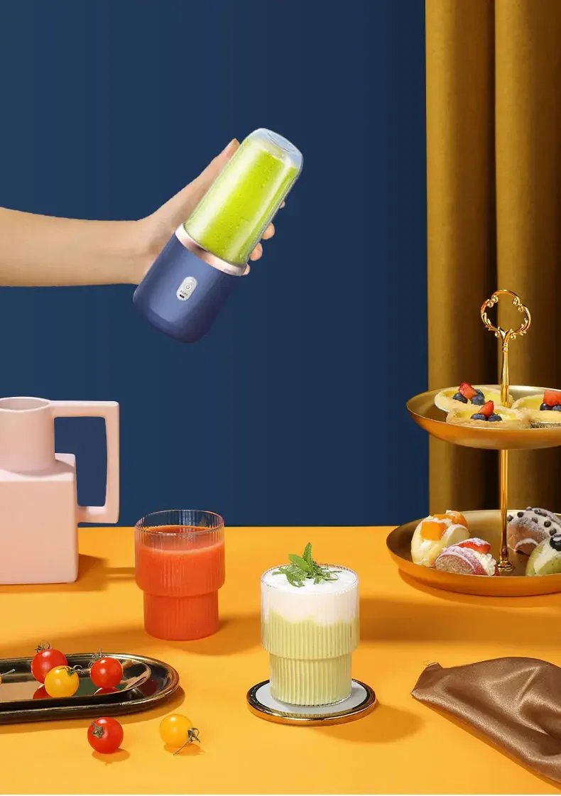 Portable Fruit Juice Blenders Summer Personal Electric Mini Bottle Home USB 6 Blades Juicer Cup Machine For Kitchen Portable Fruit Juice Blenders Summer Personal Electric Mini Bottle Home USB 6 Blades Juicer Cup Machine For Kitchen