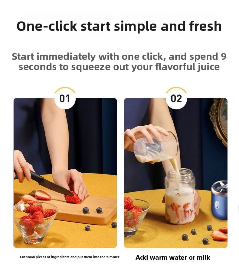Portable Fruit Juice Blenders Summer Personal Electric Mini Bottle Home USB 6 Blades Juicer Cup Machine For Kitchen Portable Fruit Juice Blenders Summer Personal Electric Mini Bottle Home USB 6 Blades Juicer Cup Machine For Kitchen