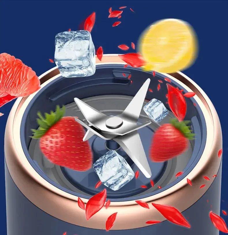 Portable Fruit Juice Blenders Summer Personal Electric Mini Bottle Home USB 6 Blades Juicer Cup Machine For Kitchen Portable Fruit Juice Blenders Summer Personal Electric Mini Bottle Home USB 6 Blades Juicer Cup Machine For Kitchen