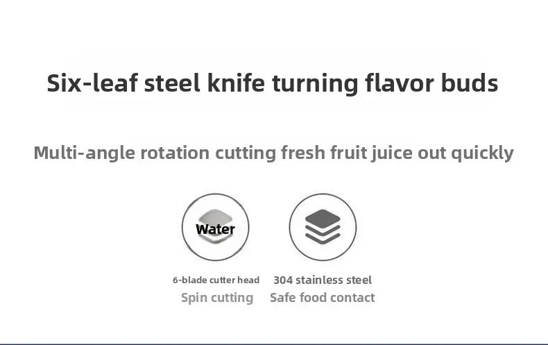 Portable Fruit Juice Blenders Summer Personal Electric Mini Bottle Home USB 6 Blades Juicer Cup Machine For Kitchen Portable Fruit Juice Blenders Summer Personal Electric Mini Bottle Home USB 6 Blades Juicer Cup Machine For Kitchen