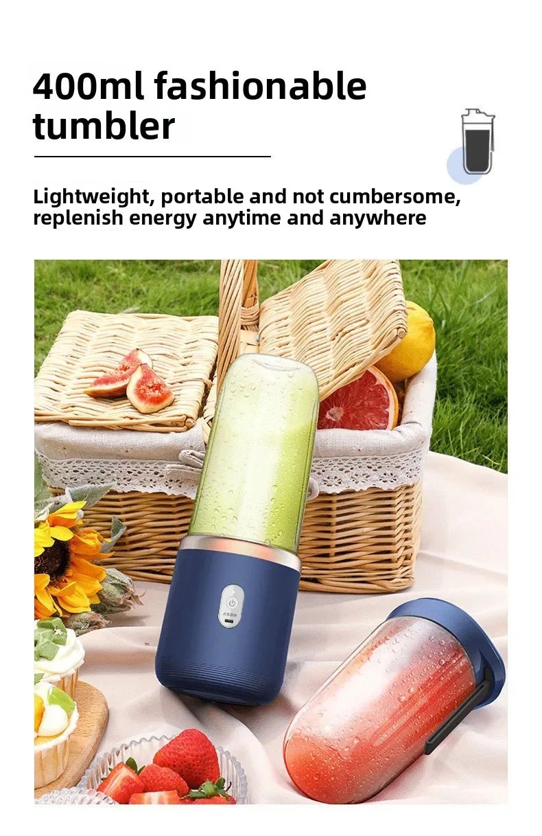 Portable Fruit Juice Blenders Summer Personal Electric Mini Bottle Home USB 6 Blades Juicer Cup Machine For Kitchen Portable Fruit Juice Blenders Summer Personal Electric Mini Bottle Home USB 6 Blades Juicer Cup Machine For Kitchen