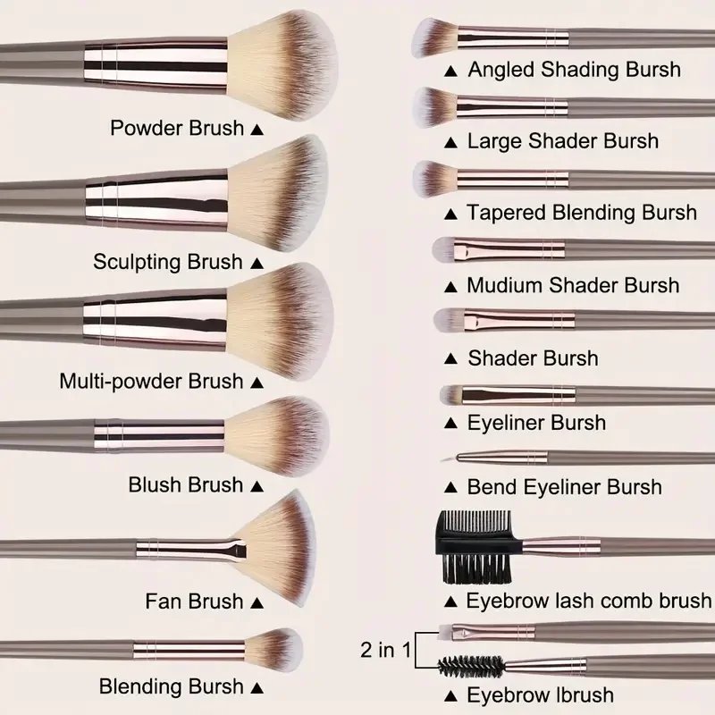 3-20Pcs Premium Makeup Brushes Set Soft Fluffy Beauty Cosmetic Foundation Makeup Brush Eyeshadow Blush Kabuki Make Up Tools 3-20Pcs Premium Makeup Brushes Set Soft Fluffy Beauty Cosmetic Foundation Makeup Brush Eyeshadow Blush Kabuki Make Up Tools