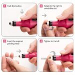 LINMANDA Professional USB Electric Nail Drill Polish File Kit with UV LED Nail Lamp Gel Manicure Dryer Lamp Acrylic Starter Set - Image 4