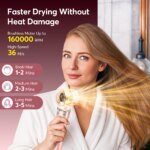 5 in 1 Hot Air Styler Wrap with Travel Bag- 1200W Professional High-Speed Hair Dryer Brush with Auto Wrap Curlers Fast Drying - Image 3