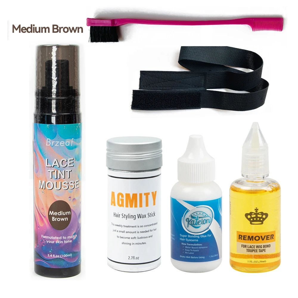 Wig Installation Kit Set Adhesive Bold Glue Remover Wax Stick Walker Tape Ultra Hold Glue Got 2b Glue Spray for Hair Extension