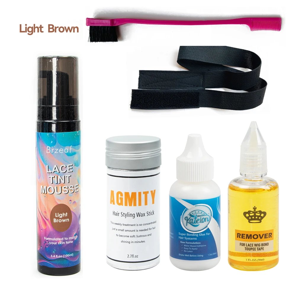 Wig Installation Kit Set Adhesive Bold Glue Remover Wax Stick Walker Tape Ultra Hold Glue Got 2b Glue Spray for Hair Extension
