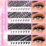 DIY Lash Extension Kit Clusters Individual Eyelashes Kit 9-16mm with Bond and Seal Wispy Natural Mange Lashes - Image 3
