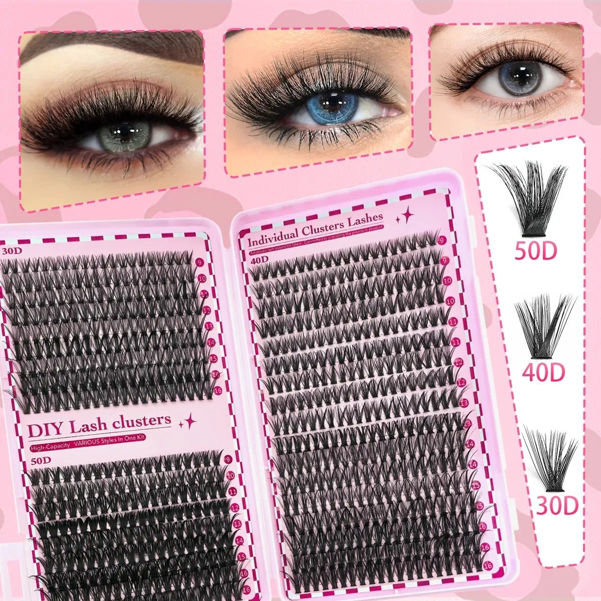 700PCS-30D/40D/50D 80D DIY Eyelash Extension Kit Mixed Length 9-16mm, D-Curl Eyelashes for DIY and Various Festive Celebrations 700PCS-30D/40D/50D 80D DIY Eyelash Extension Kit Mixed Length 9-16mm, D-Curl Eyelashes for DIY and Various Festive Celebrations