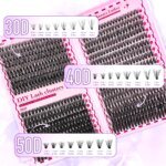 700PCS-30D/40D/50D 80D DIY Eyelash Extension Kit Mixed Length 9-16mm, D-Curl Eyelashes for DIY and Various Festive Celebrations - Image 3