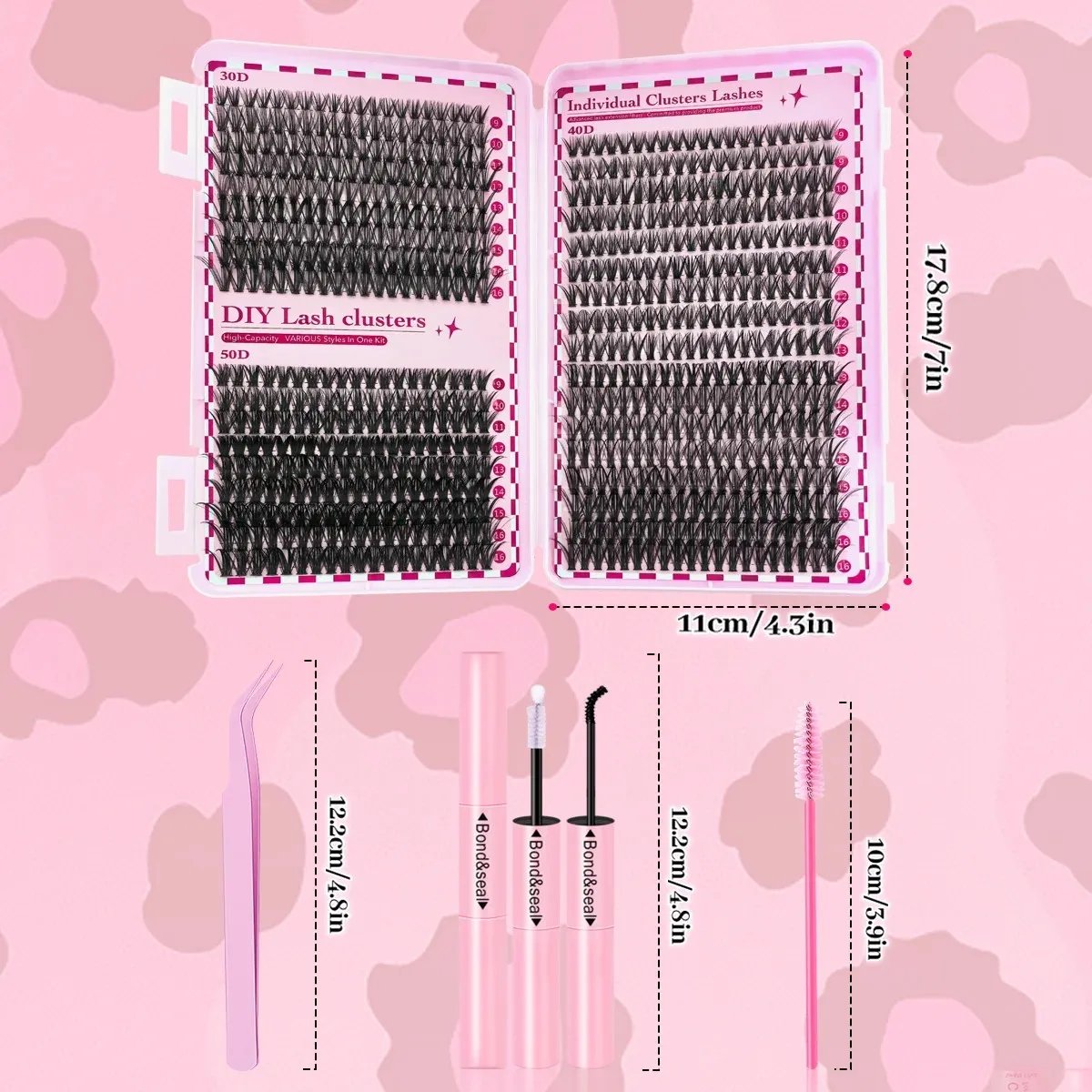 700PCS-30D/40D/50D 80D DIY Eyelash Extension Kit Mixed Length 9-16mm, D-Curl Eyelashes for DIY and Various Festive Celebrations 700PCS-30D/40D/50D 80D DIY Eyelash Extension Kit Mixed Length 9-16mm, D-Curl Eyelashes for DIY and Various Festive Celebrations
