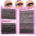 700PCS-30D/40D/50D 80D DIY Eyelash Extension Kit Mixed Length 9-16mm, D-Curl Eyelashes for DIY and Various Festive Celebrations - Image 4