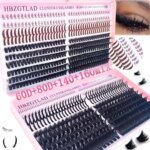 HBZGTLAD 60D/80D/100D/140D/160D eyelash clusters with bottom and pointed eyelashes DIY fairy manga pointed thick artificial mink - Image 2