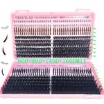 HBZGTLAD 60D/80D/100D/140D/160D eyelash clusters with bottom and pointed eyelashes DIY fairy manga pointed thick artificial mink - Image 3