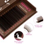 TDANCE Dark Brown 5D/4D/3D W Eyelashes Shaped Premade Fan Lashes C/D 0.07MM 12 Lines/Tray Natural Soft Eyelash Extension - Image 2