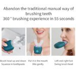 Portable U-shaped electric toothbrush, ultrasonic 360-degree cleaning, silicone whitening automatic toothbrush, oral tool - Image 4