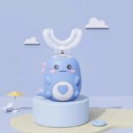 Children U-shaped Electric Toothbrush 360 Degrees Smart Cartoon Kids Silicone Toothbrush Automatic Rechargeable Sonic Toothbrush - Image 4