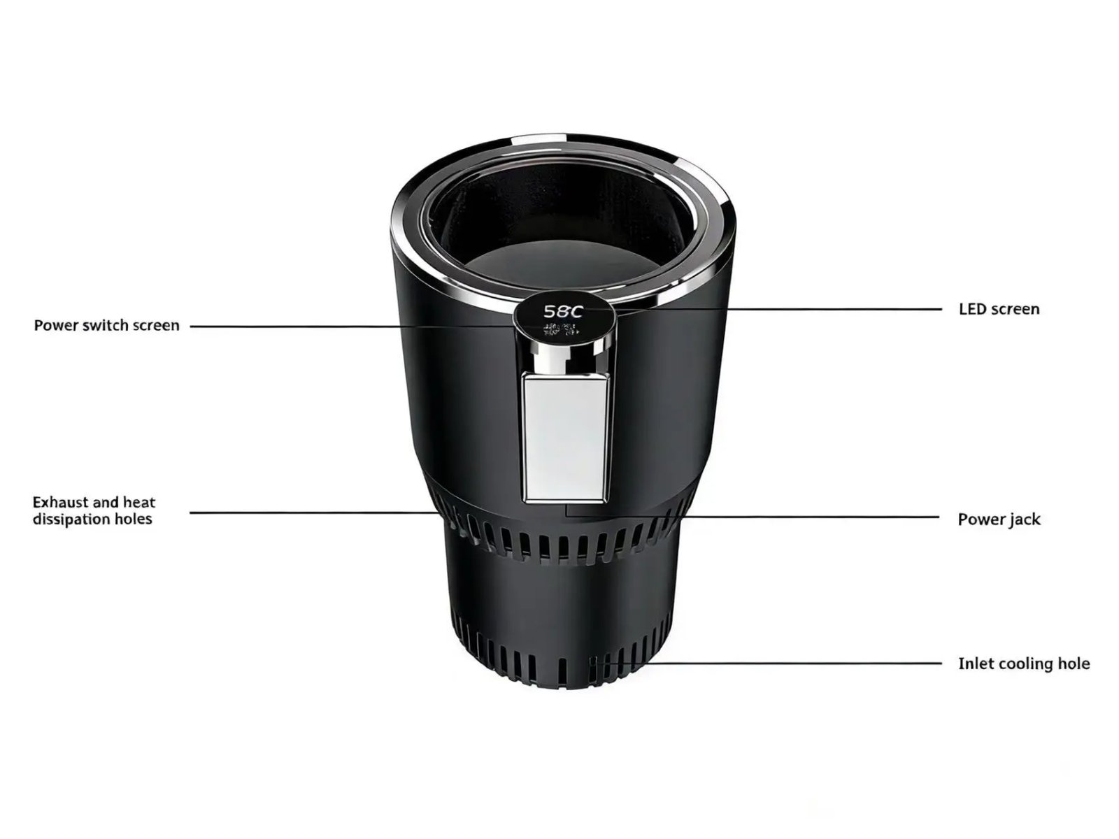 Car Intelligent Quick Cooling Cup Dual Use Rapid Freezer Holder Mini Fridge Heating And Cooling Cup for Hot And Cold Beverages Car Intelligent Quick Cooling Cup Dual Use Rapid Freezer Holder Mini Fridge Heating And Cooling Cup for Hot And Cold Beverages