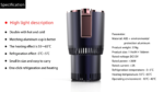 2-in-1 Smart Cooling Heating Car Cup Holder Intelligent Hot and Cold Cup Holder Mini Car Refrigerator Office Cooling and Heating - Image 4
