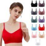 Maternity Nursing Bra – Seamless Wireless Breastfeeding Bralette