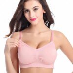 Maternity Nursing Bra – Seamless Wireless Breastfeeding Bralette - Image 3