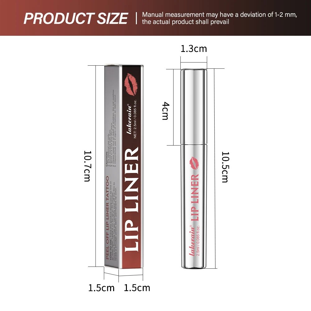 Waterproof Lip Liner Peel Off Tattoo Lipgloss Waterproof Long Lasting Matte Lip Tint Brown Contour Tear-off Lips Stain Cosmetic Waterproof Lip Liner Peel Off Tattoo Lipgloss Waterproof Long Lasting Matte Lip Tint Brown Contour Tear-off Lips Stain Cosmetic