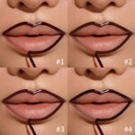 Waterproof Lip Liner Peel Off Tattoo Lipgloss Waterproof Long Lasting Matte Lip Tint Brown Contour Tear-off Lips Stain Cosmetic - Image 4