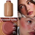 Makeup Cheek Blush Cream Blusher Stick Lip Gloss Phone Case for iPhone 16 17 Pro Max Piggy Sprinkle Sun Soak Tan Line Lipstick - Image 4