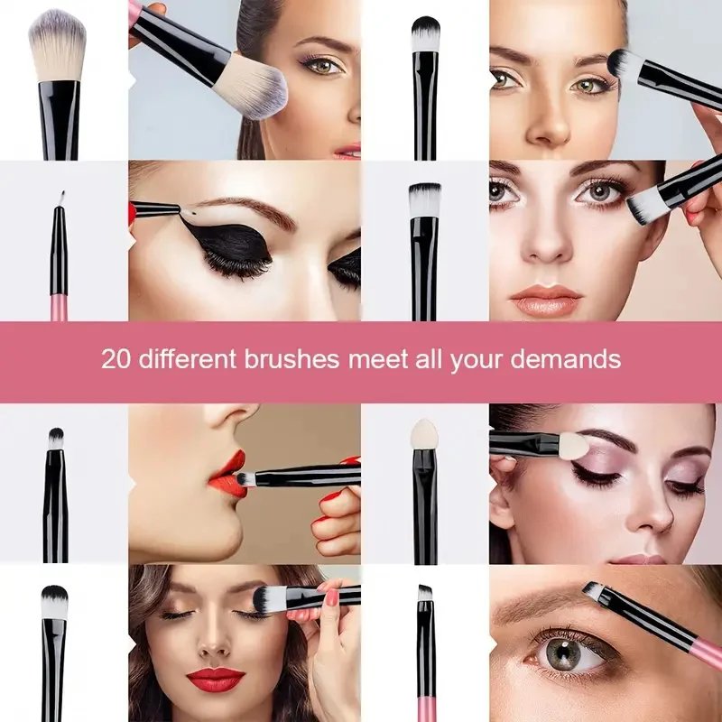 Makeup Brushes Set Premium Synthetic Kabuki Foundation Concealers Powder Blush Blending Face Eye Shadows Brush Set Makeup Brushes Set Premium Synthetic Kabuki Foundation Concealers Powder Blush Blending Face Eye Shadows Brush Set