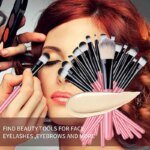 Makeup Brushes Set Premium Synthetic Kabuki Foundation Concealers Powder Blush Blending Face Eye Shadows Brush Set - Image 6