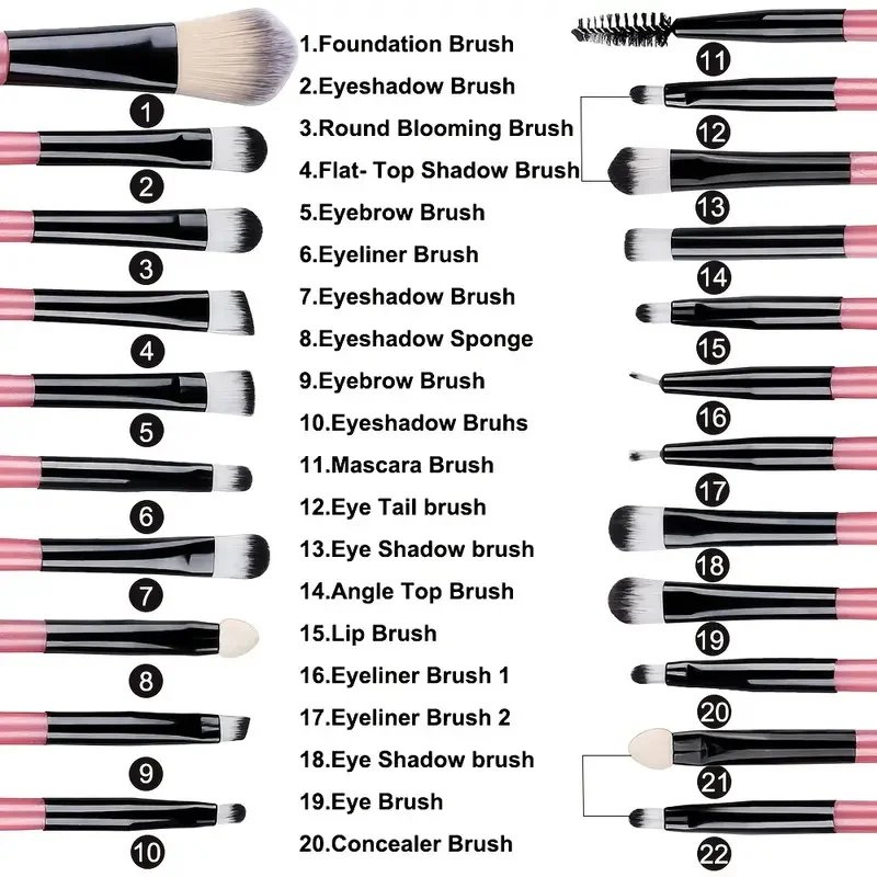 Makeup Brushes Set Premium Synthetic Kabuki Foundation Concealers Powder Blush Blending Face Eye Shadows Brush Set Makeup Brushes Set Premium Synthetic Kabuki Foundation Concealers Powder Blush Blending Face Eye Shadows Brush Set