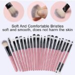 Makeup Brushes Set Premium Synthetic Kabuki Foundation Concealers Powder Blush Blending Face Eye Shadows Brush Set - Image 3