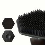 1/3-piece facial cleansing tool set, stainless steel heart-shaped scraping tool, ice roller, silicone facial brush - Image 6