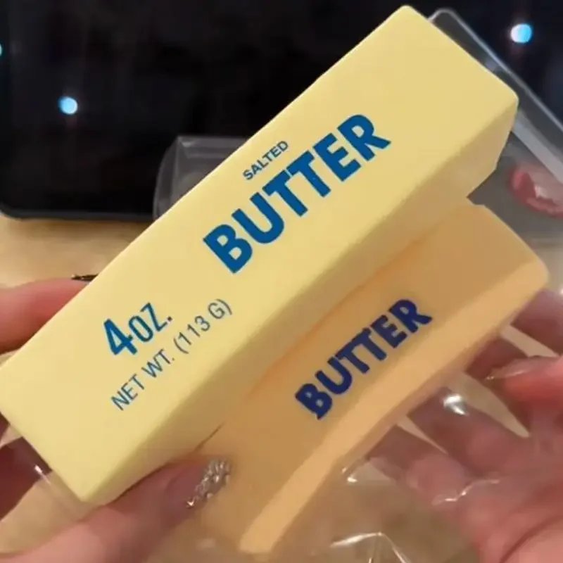 Squishy Elastic Butter Stick Fidget Toy Cheese Shape Stress Relief Game Funny Decompression Prank Squeeze Toy for Anxiety Relief Squishy Elastic Butter Stick Fidget Toy Cheese Shape Stress Relief Game Funny Decompression Prank Squeeze Toy for Anxiety Relief