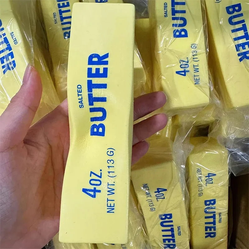 Squishy Elastic Butter Stick Fidget Toy Cheese Shape Stress Relief Game Funny Decompression Prank Squeeze Toy for Anxiety Relief Squishy Elastic Butter Stick Fidget Toy Cheese Shape Stress Relief Game Funny Decompression Prank Squeeze Toy for Anxiety Relief