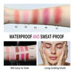 Lakerain 2in1 Cream & Powder Blush Palette Natural Long-lasting High Pigment Blush Makeup Pan Clear Vitality Girl Blush Palette - Image 7