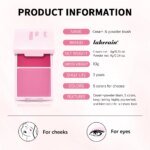 Lakerain 2in1 Cream & Powder Blush Palette Natural Long-lasting High Pigment Blush Makeup Pan Clear Vitality Girl Blush Palette - Image 8