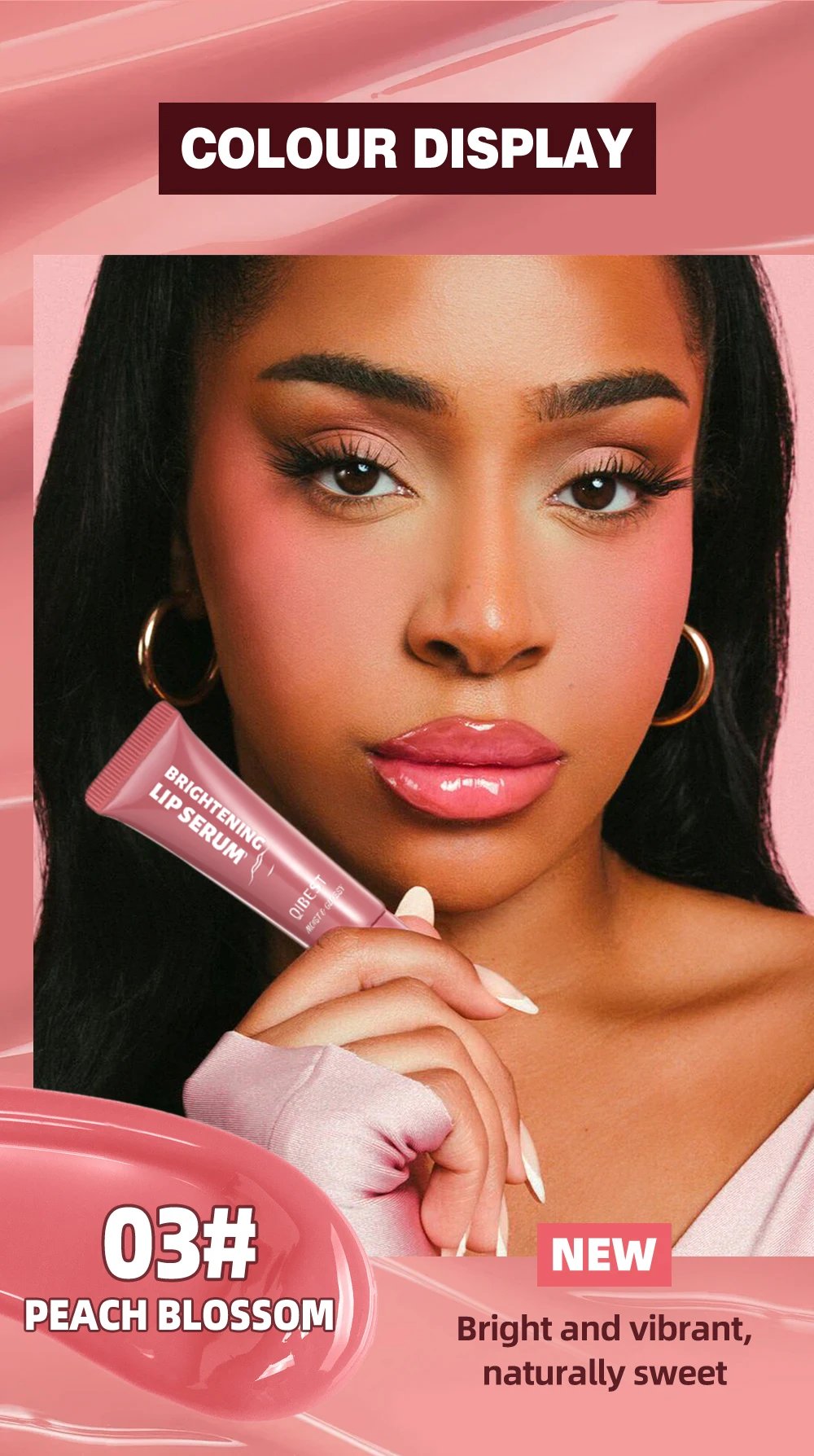 Mirror Lip Gloss, Lightweight Texture, Waterproof and Moisturizing, Long-Lasting Luster, Natural Makeup Effect
