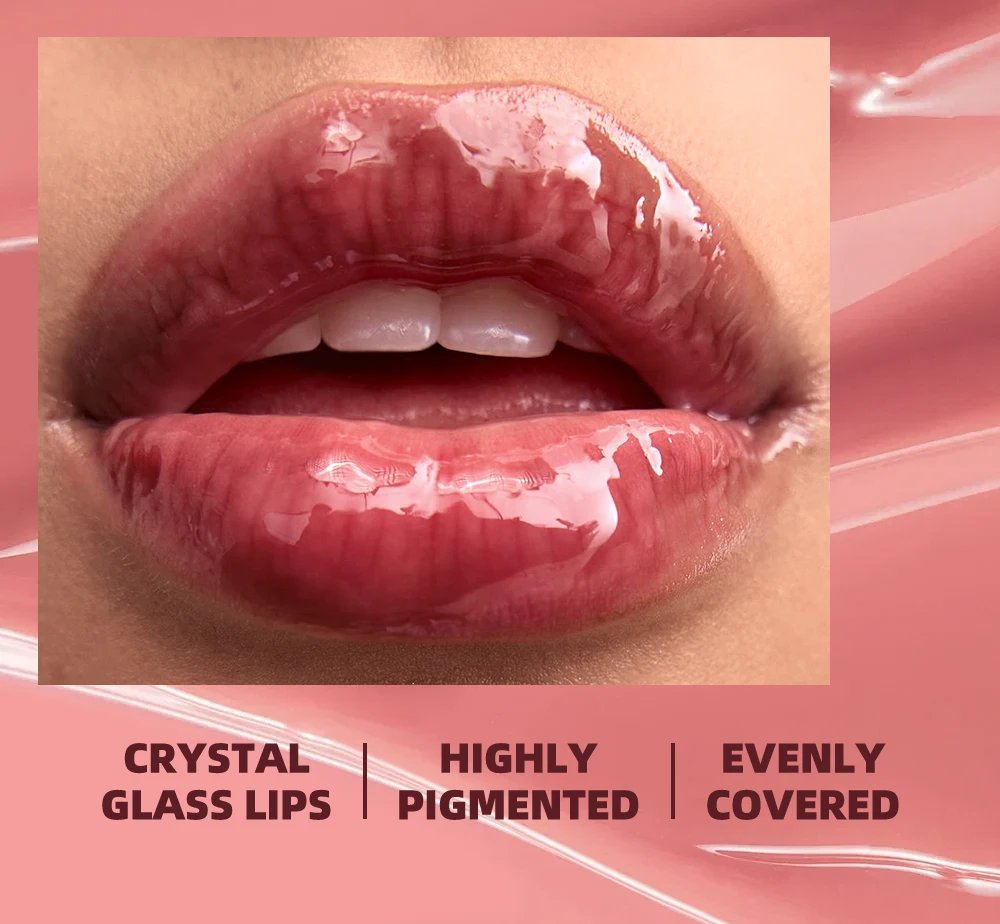 Mirror Lip Gloss, Lightweight Texture, Waterproof and Moisturizing, Long-Lasting Luster, Natural Makeup Effect