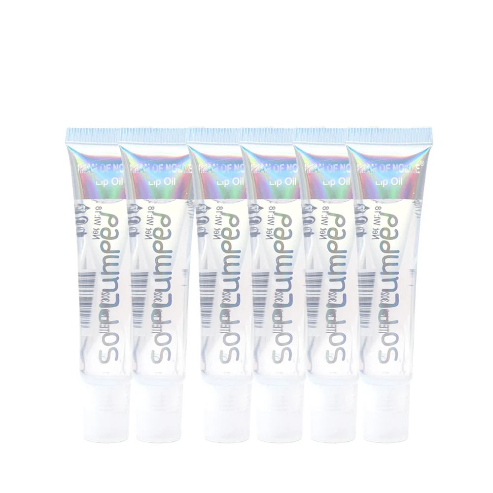 6Pcs Fruity Flavor Watery Glossy Lip Gloss Set Clear Lip Gel Hydrating Moisturizing Lip Gloss Women Lips Makeup Wholesale
