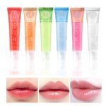 6Pcs Fruity Flavor Watery Glossy Lip Gloss Set Clear Lip Gel Hydrating Moisturizing Lip Gloss Women Lips Makeup Wholesale - Image 4
