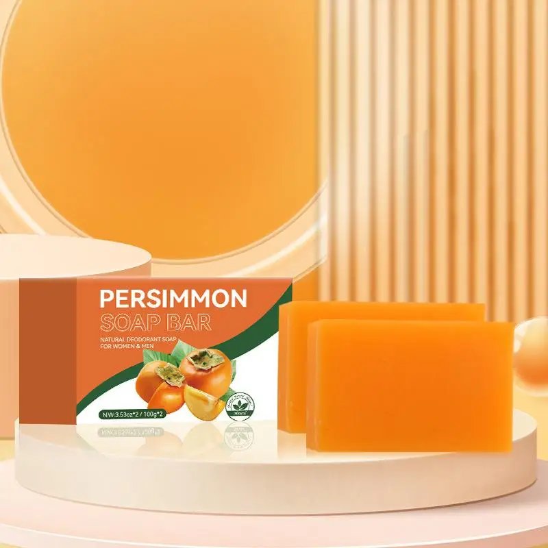 100/200G Persimmon Soap Bar for Body Odor Removal, Handmade Persimmon Green Tea Soap for Face and Body Wash Gentle Deodorant Bar 100/200G Persimmon Soap Bar for Body Odor Removal, Handmade Persimmon Green Tea Soap for Face and Body Wash Gentle Deodorant Bar