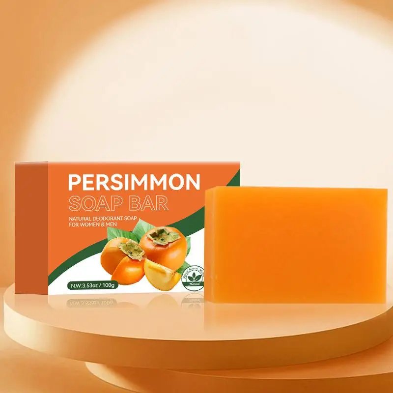 100/200G Persimmon Soap Bar for Body Odor Removal, Handmade Persimmon Green Tea Soap for Face and Body Wash Gentle Deodorant Bar 100/200G Persimmon Soap Bar for Body Odor Removal, Handmade Persimmon Green Tea Soap for Face and Body Wash Gentle Deodorant Bar