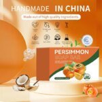 100/200G Persimmon Soap Bar for Body Odor Removal, Handmade Persimmon Green Tea Soap for Face and Body Wash Gentle Deodorant Bar - Image 2