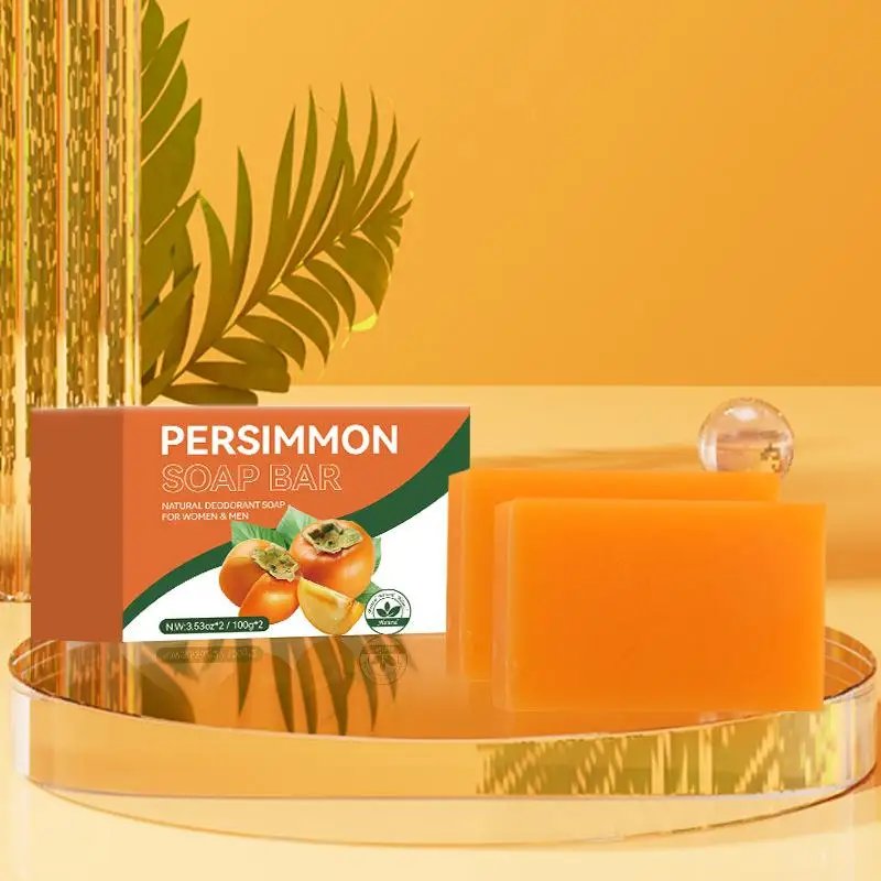 100/200G Persimmon Soap Bar for Body Odor Removal, Handmade Persimmon Green Tea Soap for Face and Body Wash Gentle Deodorant Bar 100/200G Persimmon Soap Bar for Body Odor Removal, Handmade Persimmon Green Tea Soap for Face and Body Wash Gentle Deodorant Bar