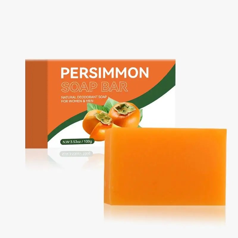 100/200G Persimmon Soap Bar for Body Odor Removal, Handmade Persimmon Green Tea Soap for Face and Body Wash Gentle Deodorant Bar 100/200G Persimmon Soap Bar for Body Odor Removal, Handmade Persimmon Green Tea Soap for Face and Body Wash Gentle Deodorant Bar