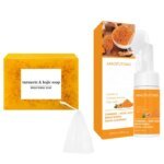 Turmeric Cleanser & Soap Sets Deeply Cleansing Kojic Acid Blackhead Remover Skin Cleansing Oil Control Fade Acne Marks Brighten - Image 5