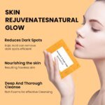 Turmeric Cleanser & Soap Sets Deeply Cleansing Kojic Acid Blackhead Remover Skin Cleansing Oil Control Fade Acne Marks Brighten - Image 4