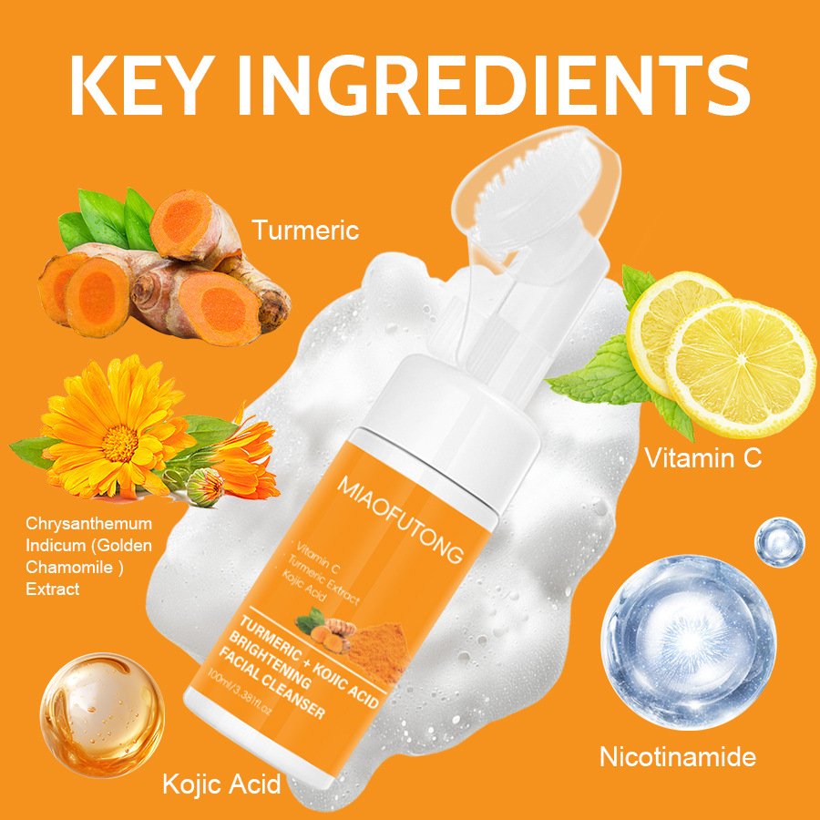 Turmeric Cleanser & Soap Sets Deeply Cleansing Kojic Acid Blackhead Remover Skin Cleansing Oil Control Fade Acne Marks Brighten Turmeric Cleanser & Soap Sets Deeply Cleansing Kojic Acid Blackhead Remover Skin Cleansing Oil Control Fade Acne Marks Brighten