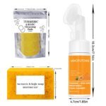 Turmeric Cleanser & Soap Sets Deeply Cleansing Kojic Acid Blackhead Remover Skin Cleansing Oil Control Fade Acne Marks Brighten - Image 6